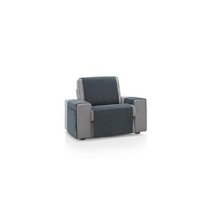 ECOMMERC3 Housse de canap&eacute; 1 place 55 x 220 cm - Housse de canap&eacute; Couleur Gris fonc&eacute; Toucher Doux, 100% fabriqu&eacute;e en Espagne