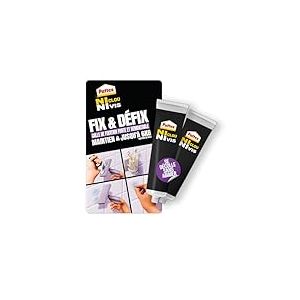 Pattex | Colle Ni Clou Ni Vis Fix & Défix (2 tubes de 44 g) – Colle de fixation forte et démontable avec maintien jusqu'à 6 kg – Se décolle sans abîmer et résiste à l'eau