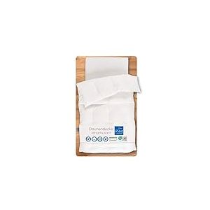Böhmerwald Linea by Allnights Couette Douillette Chaude, 135 x 200 cm, 100% Plumes et Duvet, Convient aux Personnes allergiques, Lavable jusqu'à 60 °C, fabriquée en Allemagne