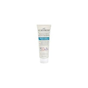 Curlsmith - Wash & Scrub Detox Pro-Biotic - Shampooing clarifiant exfoliant végétalien pour tous les types de cheveux, Cuir chevelu sain (237ml)