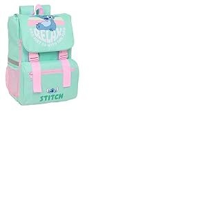 STITCH - Sac &agrave; dos extensible, facile &agrave; nettoyer, id&eacute;al pour les enfants de diff&eacute;rents &acirc;ges, confortable et polyvalent, qualit&eacute; et r&eacute;sistance, 28,5 x 15 x 41 cm