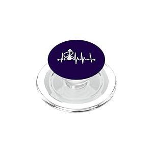 Chicha narguil&eacute; Heartbeat EKG Funny Design PopSockets PopGrip pour MagSafe
