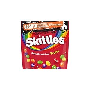 SKITTLES - Bonbons Go&ucirc;t Fruits - 152g Sachet Individuel - Go&ucirc;ts Cassis, Citron, Citron Vert, Orange & Fraise - Vegan