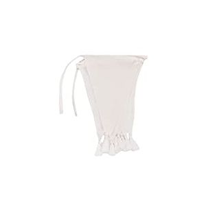 Talking Tables White Fabric Bunting with Tassels-3m | Triangle Flag Pennant Garland, 100% Cotton, Home for Bedroom, Nursery Accessories, Indoor Outdoor Wedding Decorations, Baby Shower