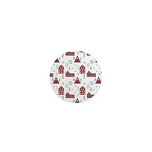 Questo Casa, Tapis de Souris Rond imprimé numérique avec Fond antidérapant pour Bureau et Maison Diamètre 22 cm