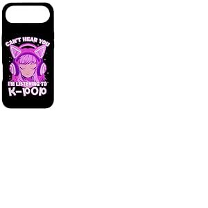 Cute Girl Graphic Tee Can't Hear You I'm Listening to Kpop Coque pour iPhone Air