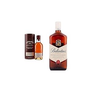 Aberlour Whisky Ecosse Speyside Single Malt 12 ans 40% vol. - La bouteille de 70cl & Ballantines Finest Blended Scotch Whisky 1Litre