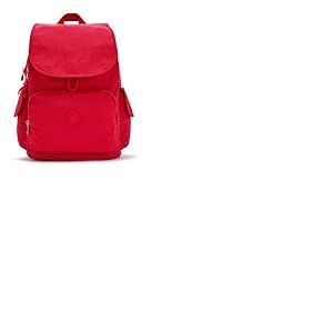 Kipling Pack City, Sac à Dos Femme, Rouge, Taille Unique