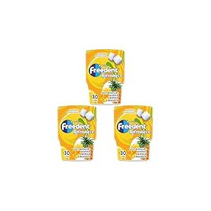 FREEDENT Refreshers Chewing-gum Mangue Ananas - Bo&icirc;te de 30 amandes sucr&eacute;es - 67 g (Lot de 3)