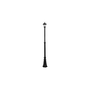 Lampadaire extérieur en aluminium, réglable en hauteur, IP44, 1 x E27, 220 x 20 x 20 cm, idéal pour éclairer les jardins et les espaces extérieurs.