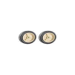 Tente 09259 - Roue pour Tondeuse de Jardin - en polyéthylène - Diamètre 175 mm/Épaisseur 38 mm/Alésage 12 mm - Solide (Lot de 2)