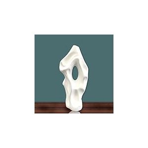 Vases Blancs pour d&eacute;coration d'int&eacute;rieur, Grand Vase Blanc Moderne Abstrait pour d&eacute;coration d'int&eacute;rieur, d&eacute;coration Blanche pour Table de Salon, 36,8 cm
