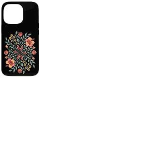 Mandala floral Boho Botanique Nature Calm Vibes Art Coque pour iPhone 13 Pro
