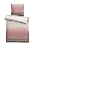 biberna 0636058 Parure de lit en Satin de Coton mako avec taie d'oreiller Jaune 240 x 220 cm + 2 taies d'oreiller 80 x 80 cm