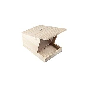 Windhager 07444 Silo Mangeoire pour Oiseaux - Toit en Appentis XL, Nichoir, Capacité d'Environ 3 L