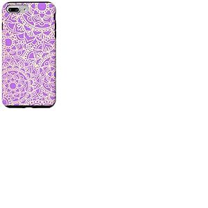 Motif Mandala Violet Art Floral Boho Assez Chic Coque pour iPhone 7 Plus/8 Plus