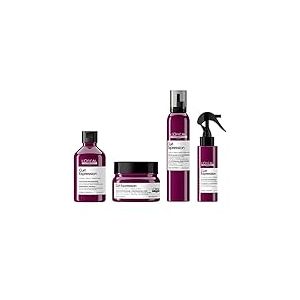 L'Oréal Professionnel, Routine Curl Expression, Cheveux Bouclés, Shampoing Crème Lavante, Masque Hydratant & Démêlant, Crème-en-mousse 10-en-1, Spray Raviveur Sans Rinçage - Duo, Trio, Quatuor