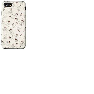 Vintage Redbreast Branches d'hiver Nues Coque pour iPhone SE (2020) / 7/8
