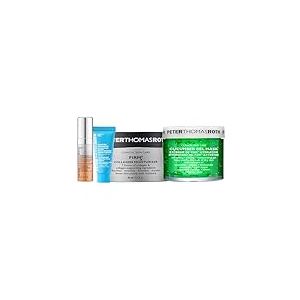 Peter Thomas Roth Radiance & Firmness Power Set - Vitamine C Sérum, Crème Collagène, Masque Cucumber Mask, Water Drench Moisturizer - Anti-âge, Hydratant, Brillant, Soin Raffermissant du Visage