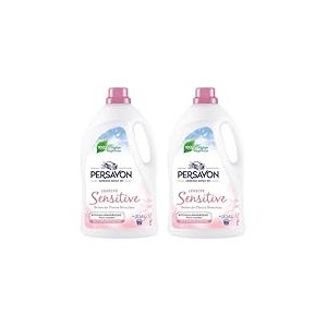 Persavon - Lessive Sensitive, Notes de Fleurs Blanches, Hypoallergénique, Peaux Sensibles, Testé Detmatologiquement - 2000 ml (Lot de 2)