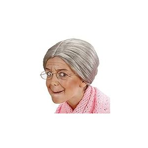 W WIDMANN MILANO Party Fashion - Mamie Perruque, Enfants Unisexe, 11005769, Multicolore, Taglia Unica