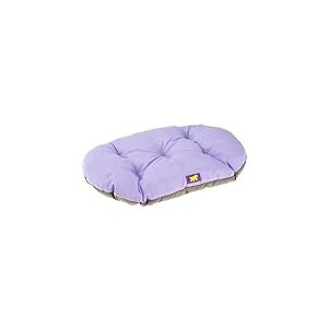 Ferplast Panier Chien Relax, Coussin Chiens Grande Taille, Panier Chats, Tapis pour chenils et Voitures, Lavable, en Coton avec Rembourrage Doux, 100 x 63 cm. Lilas