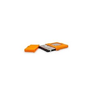 Fantec - Housse de protection pour HDD et SSD 2.5" - absorbe les vibrations les chocs et les coups - compatible avec station d'accueil- Housse en silicone orange