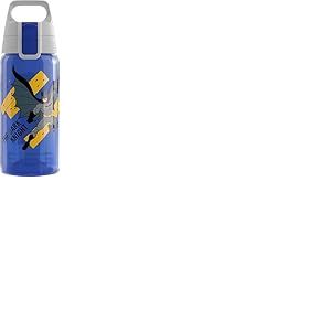 SIGG - Gourde pour enfant - Viva One - Batman - Convient pour les boissons gazeuses - Anti-fuite - Passe au lave-vaisselle - Sans BPA - Pour le sport et l'&eacute;cole - Bleu - 0,5 l