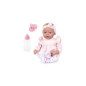 Bayer Design 93827AE Poupée Reborn, Poupon réaliste, tétine, biberon, 38 cm