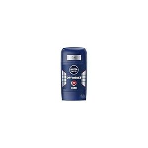 NIVEA MEN - Stick Masculin Dry Impact - D&eacute;odorant Homme 72H Anti-Transpirant Aisselles - Anti-Bact&eacute;rien & S&eacute;chage Rapide - 0% Alcool - Peaux Sensibles - 50 ml