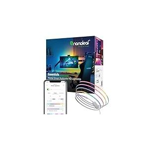 Nanoleaf Matter Lightstrip HD Multicolore 5M, Ruban LED Adressable RGB IC Connecté - Bande LED Sync Musique et Écran, Contrôle Wi-Fi Appli & Vocal (Compatible avec Alexa Apple) Gaming Essentials