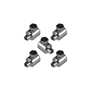 cyclingcolors Serre C&acirc;ble Frein, 7mm x 11mm, Lot de 5 Argent