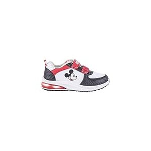 CERDÁ LIFE'S LITTLE MOMENTS Garçon Baskets Lumières de Mickey Mouse avec Scratch pour Assurer Son Indépendance Son Confort - Licence Basket, Multicolore, 29 EU