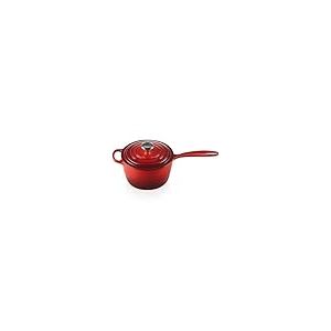 Le Creuset Casserole en Fonte Émaillée Signature avec Poignée Thermorésistante et Couvercle, 18 cm, 2,2 L, Cerise, 21181180602430