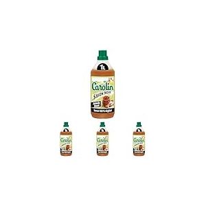 Carolin Nettoyant Sols Savon Noir Parfumé Amande Douce 1 L (Lot de 4)