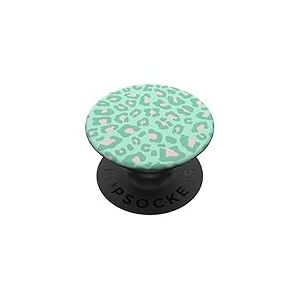 Joli Motif léopard Vert et Rose pour Filles PopSockets PopGrip Adhésif