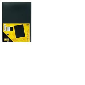 Idena 376079 - Livret de présentation pour DIN A4, 20 pochettes, noir