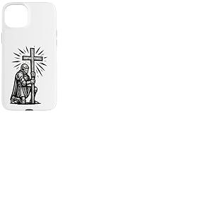 Chevalier chr&eacute;tien avec la Sainte Croix de J&eacute;sus-Christ Coque pour iPhone 15 Plus