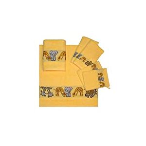 Dyckhoff Set de Vache rtuch en éponge Coton, Coton, Jaune, 36 x 26 x 10 cm