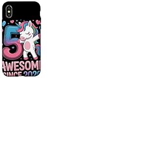 Licorne Dab Awesome Since 2020 Anniversaire 5 Ans Coque pour iPhone X/XS