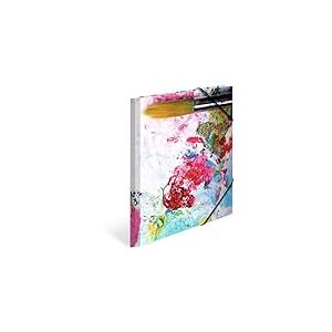 HERMA Lot de 3 chemises &agrave; &eacute;lastiques A4 pour enfants, en carton, avec motif artistique, &eacute;lastique, rabat int&eacute;rieur et impression int&eacute;rieure, pour gar&ccedil;ons et filles