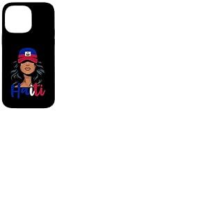Drapeau Haïtienne Fille Haïti Fière Haïtienne Femmes Haïti Coque pour iPhone 14 Pro Max