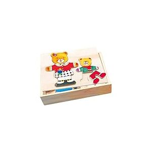 Bino - 88023 - Puzzle à habiller - Ours mère et enfant