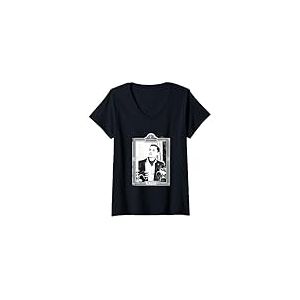 Femme American Horror Story Hotel Mr. March T-Shirt avec Col en V