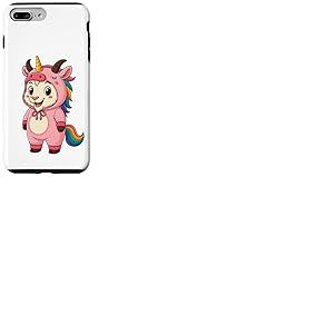 Costume de chèvre Kawaii en Licorne pour Filles et Enfants Amateurs de Licorne Coque pour iPhone 7 Plus/8 Plus