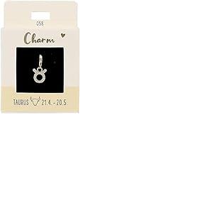 Depesche 11785-058 Charms Express Yourself-Pendentifs pour Colliers et Bracelets, Taureau, doré, comme Petit Cadeau, Multicolored