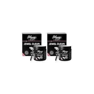 Hagerty Jewel Clean Bain nettoyant pour bijoux I 170 ml I Nettoie efficacement l&rsquo;or, le platine, les pierres pr&eacute;cieuses - diamant saphir rubis I Pour un &eacute;clat renouvel&eacute; I Panier et brosse inclus