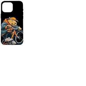 Look Capybara Cool avec v&eacute;lo pour gar&ccedil;ons et Filles Coque pour iPhone 16 Pro Max