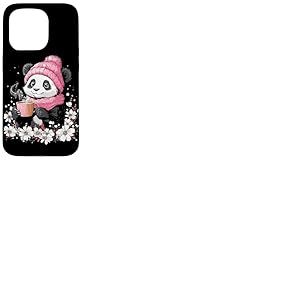 Panda Vêtements Ours Café Garçons Décorations Enfants Panda Coque pour iPhone 15 Pro
