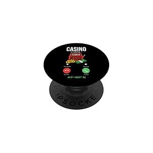 Casino is Calling Jambling Las Vegas Trip Party PopSockets PopGrip Adh&eacute;sif